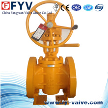 Gear Operated Flanged Lifting Plug Valve